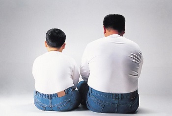 Папа и сын очень похожи